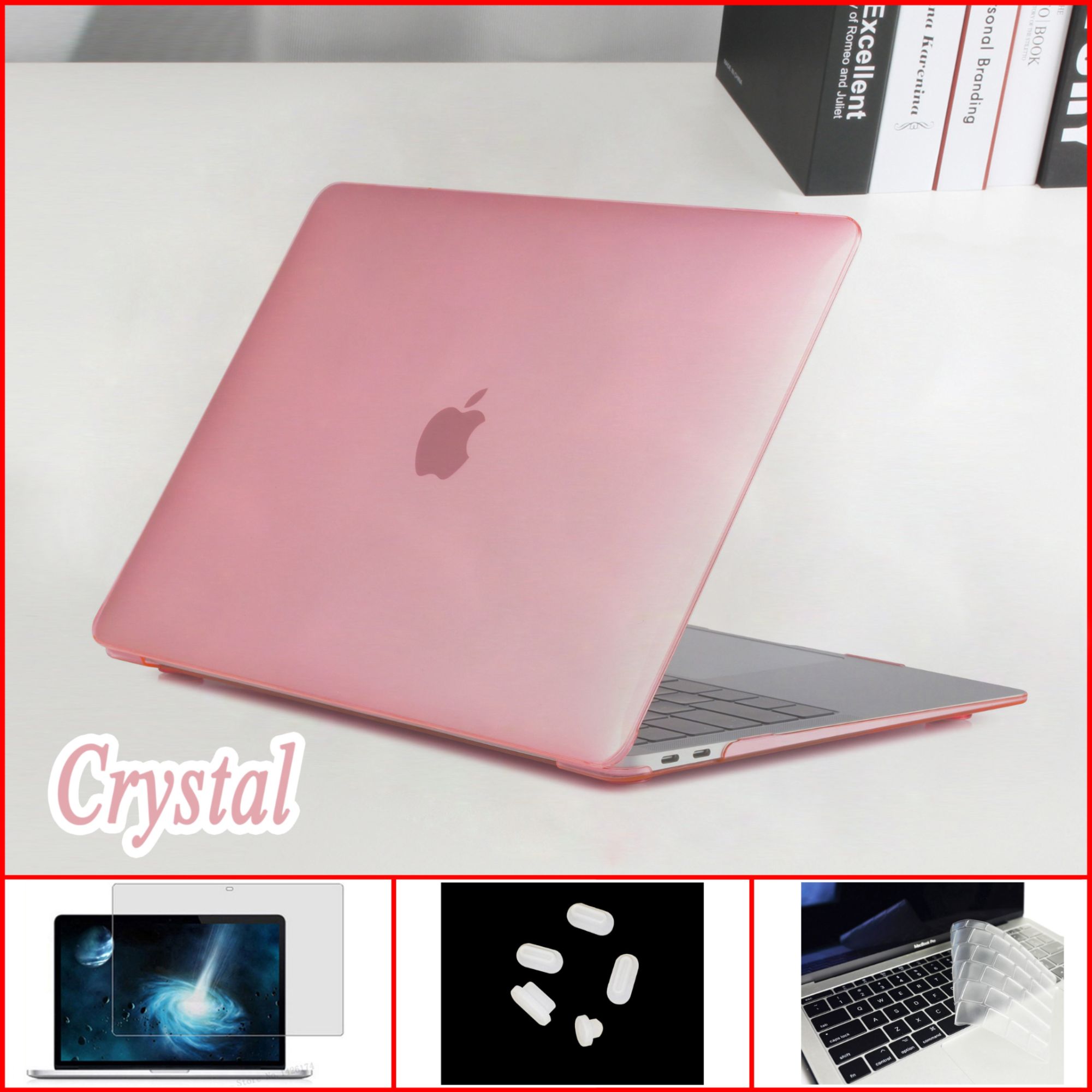Coque pour MacBook - For Pro15 A1707A1990 - Cristal rose