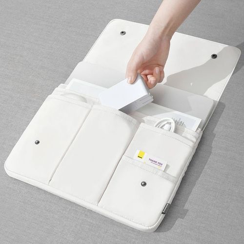 Baseus ? sac de rangement de voyage pour ordinateur portable , pochette de rangement étanche pour portable et ordinateur portable - For 16 pouces - blanche