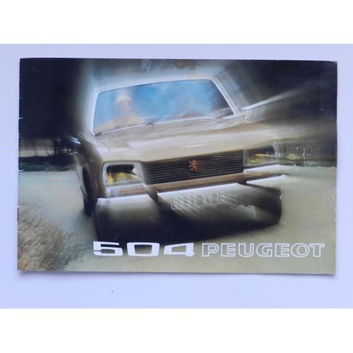 Depliant Publicitaire 504 Peugeot