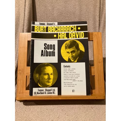 Burt Bacharach & Hal David Song Album Partition Chant Piano Accords Ed. Chappell