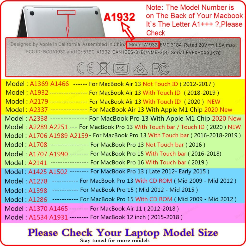 Coque pour Macbook - For AetareAllya1425 A1502 - Caystal tra... - 3