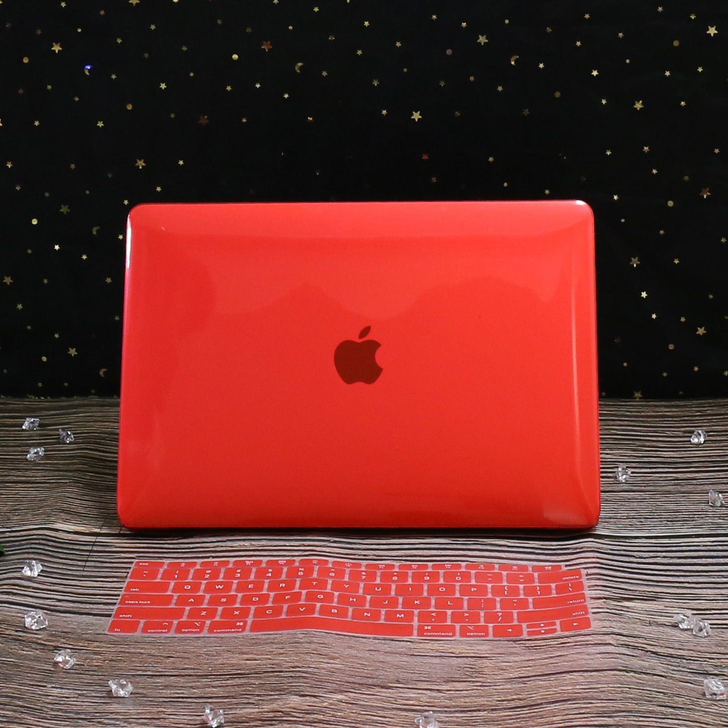 Coque pour MacBook - For Mod�le A1398 - Cristal rouge