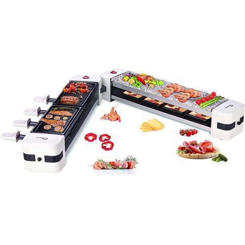 LITTLE BALANCE 8502 Wing & Cheese Duo Raclette + grill + grill pierre : 3 en 1