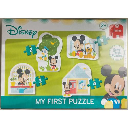 4 Puzzles Évolutifs - 2 3 3 Et 4 Pièces - Baby Mickey Et Ses Amis