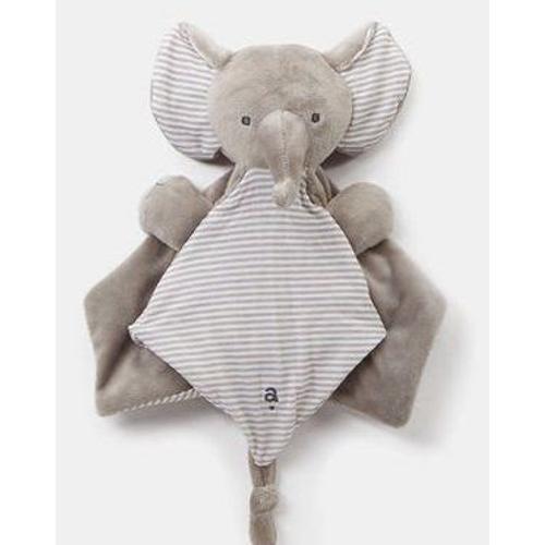 Doudou Elephnt Absorba Gris Et Raye Peluche Jouet Bebe Naissance Soft Toy Comforter Animal Baby