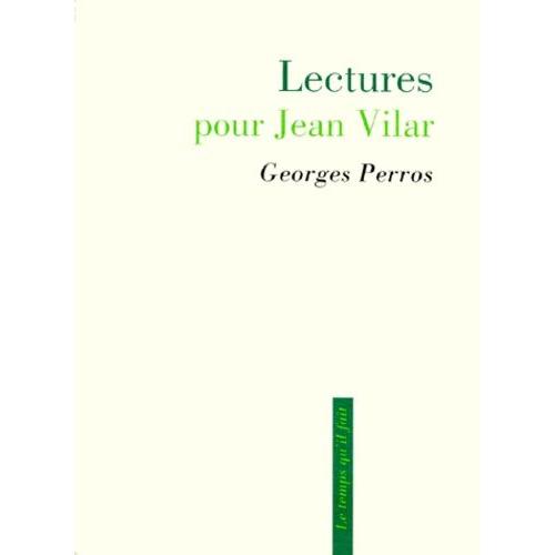 Lectures Pour Jean Vilar