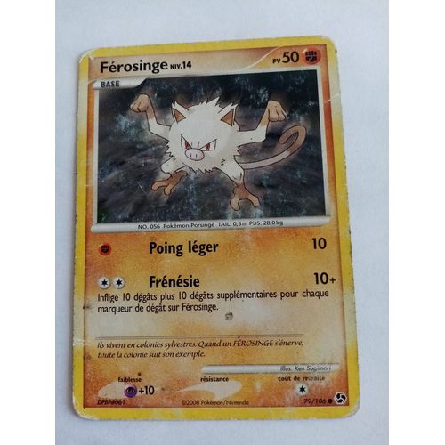 Carte Pokemon Diamant Et Perle - Duel Au Sommet : Ferosinge 79/106