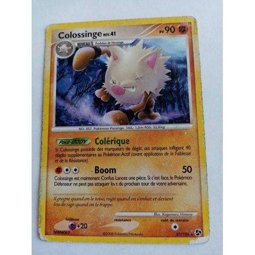 Carte Pokemon Diamant Et Perle - Duel Au Sommet : Colossinge 27/106