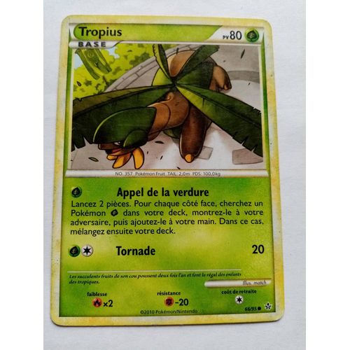 Carte Pokemon Hs - Déchaînement : Tropius 66/95