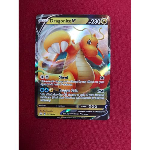 Carte Pokemon Anglaise - Dracolosse V (Dragonite V) - Promo - Swsh154