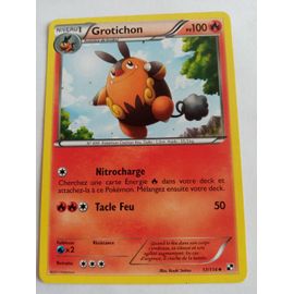 Carte Pokemon Noir Et Blanc : Grotichon 17/114