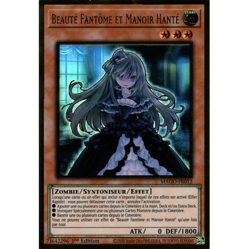 Beauté Fantôme Et Manoir Hanté - Mago-Fr012 V1 En Fr Et Premium Gold Rare.