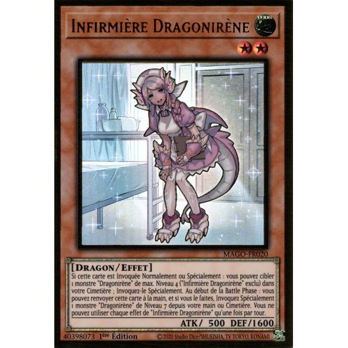 Infirmière Dragonirène - Mago-Fr020 En Fr Et Premium Gold Rare - Yu-Gi-Oh!