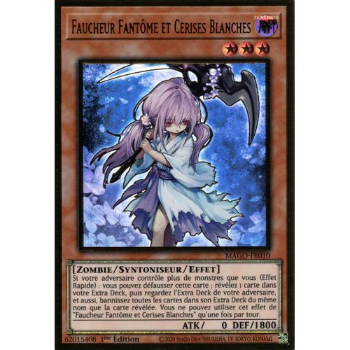 Faucheur Fantôme Et Cerises Blanches - Mago-Fr010 / V1 En Fr Et Premium Gold Rare - Yu-Gi-Oh!