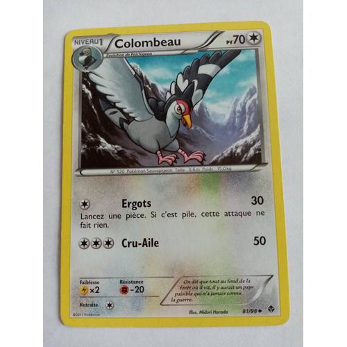 Carte Pokemon Noir Et Blanc - Pouvoirs Emergents : Colombeau 81/98