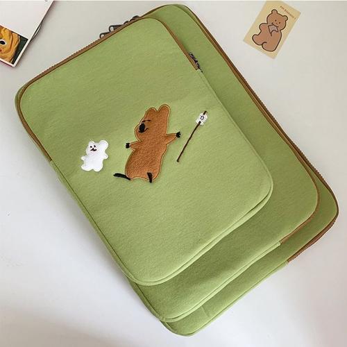 Sac De Transport Pour Ordinateur Portable, Sacoche Pour Ipad, Mac Book - For 11 Pouces - Vert