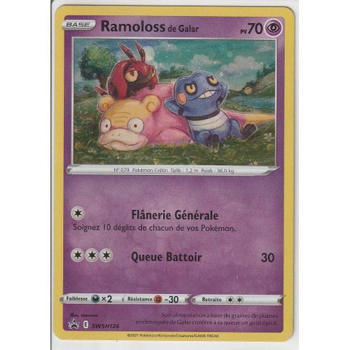 Carte Pokemon - Ramoloss De Galar - Swsh126 - Holo - Épée Et Bouclier 7 - Evolution Céleste - Vf