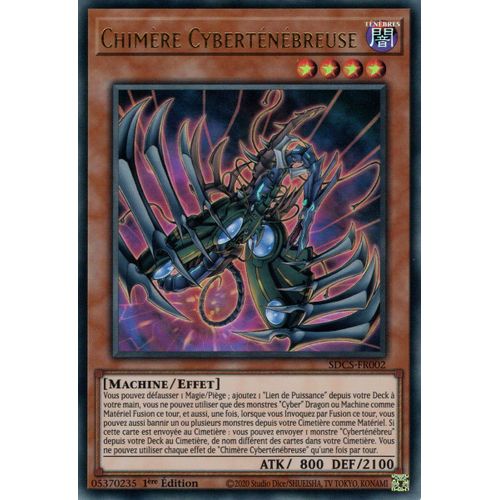 Yu-Gi-Oh! - Sdcs-Fr002 - Chimère Cyberténébreuse - Ultra Rare 1ère Édition
