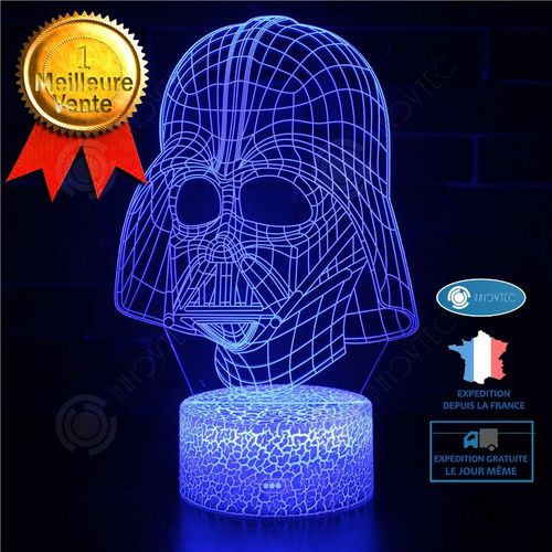 Inn® Star Wars Série 3d Veilleuse 3d Coloré Cadeau Lumière Led Tactile Télécommande Lampe De Bureau Créatif 3d Lumière Décorative