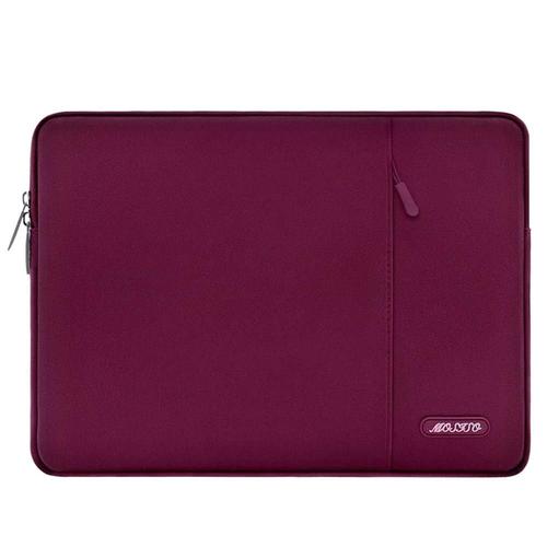 Sacoche À Manches Pour Ordinateur Portable 2020, Pour Macbook Air Pro Touch Barpour Hp Dell Acer - For 11.6-12.3 Pouces - Vin Rouge