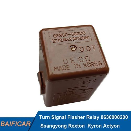 Relais De Clignotant Authentique À 3 Broches, 8630008200, Pour Ssangyong Rexton Kyron Actyon Nipseyteko