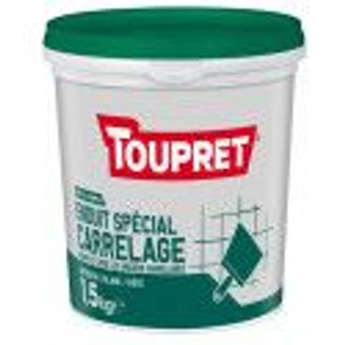 Enduit sp?cial carrelage ?galise lisse r?nove 1.5kg TOUPRET