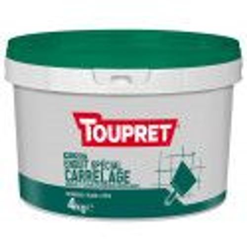 Enduit spécial carrelage égalise lisse rénove 4kg TOUPRET