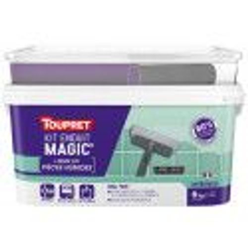 Kit enduit magic liss avec outils murs humides et carrelage 6kg TOUPRET