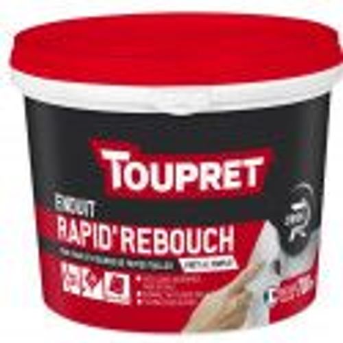 Enduit de rebouchage rapide trous fissures p?te 700ml TOUPRET