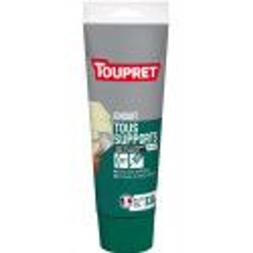 Enduit de rebouchage égalise lisse tous supports même le carrelage pâte 330g TOUPRET