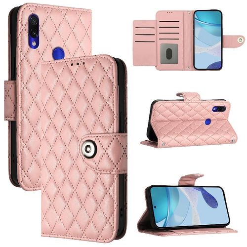 Étui Pour Xiaomi Redmi Note 7 Bande De Poignet Portefeuille Couverture Titulaire De La Carte Protection Élégante Antichoc - Couleur Orange
