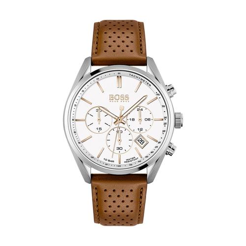 Montre Homme Hugo Boss Black Sport Lux En Cuir Marron