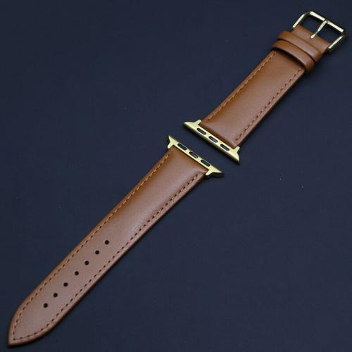 Bracelet en cuir marron avec boucle pour montre pour hommes