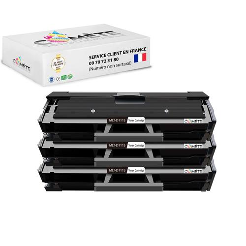 3 Toners compatibles SAMSUNG 111S Noir