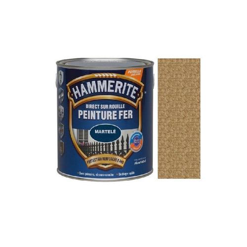 Peinture fer martelée bronze direct sur rouille HAMMERITE