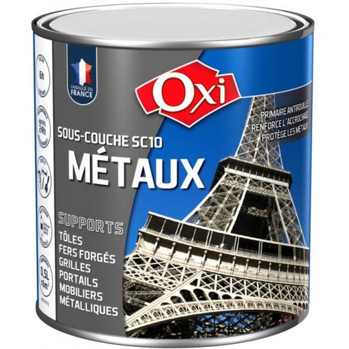 Peinture primaire sous couche antirouille anticorrosion métaux 0.5L OXI SC10