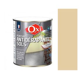 Peinture sol antidérapante microporeuse imperméable Beige Sable 2.5L OXI
