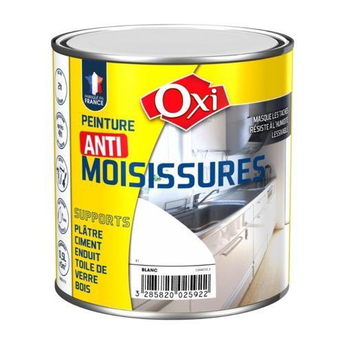 Peinture anti moisissures masque les taches résiste à l' humidité 0.5L OXI