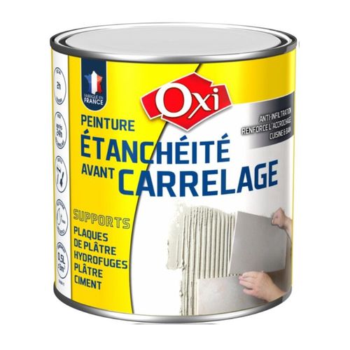 Peinture étanchéité anti infiltration avant pose carrelage 0.5L OXI