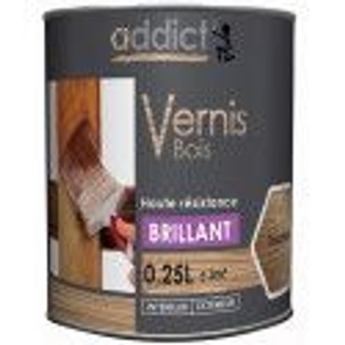 Vernis protection bois haute résistance teinte Incolore brillant 250ML ADDICT