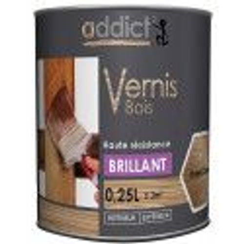 Vernis protection bois haute résistance teinte Chêne clair brillant 250ML ADDICT