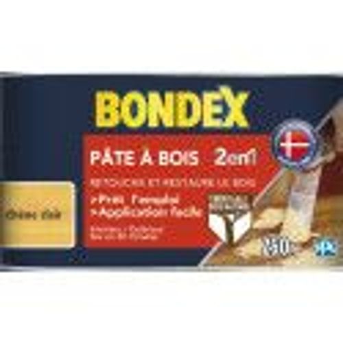 Pate à bois chêne clair retouche et restaure le bois 250 gr BONDEX