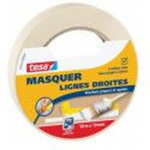 Adh?sif masquage lignes droites protection peinture 19mm x 50m TESA