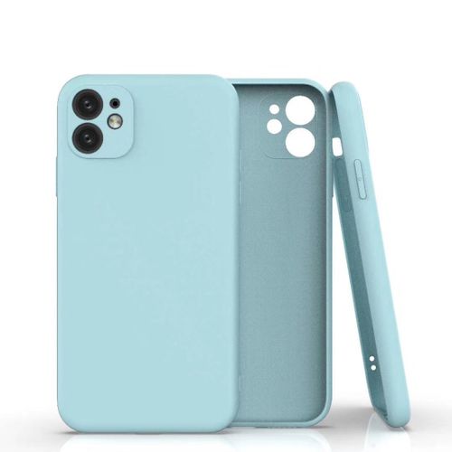 Coque Silicone Pour Iphone 13 Couleur Bleu Protection Objectif Appareil Photo Little Boutik®