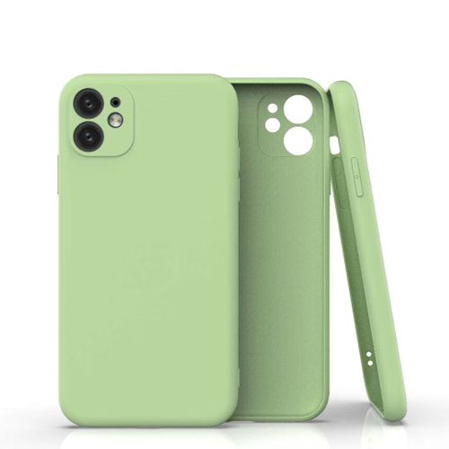 Coque Silicone Pour Iphone 13 Couleur Vert Protection Objectif Appareil Photo Little Boutik®