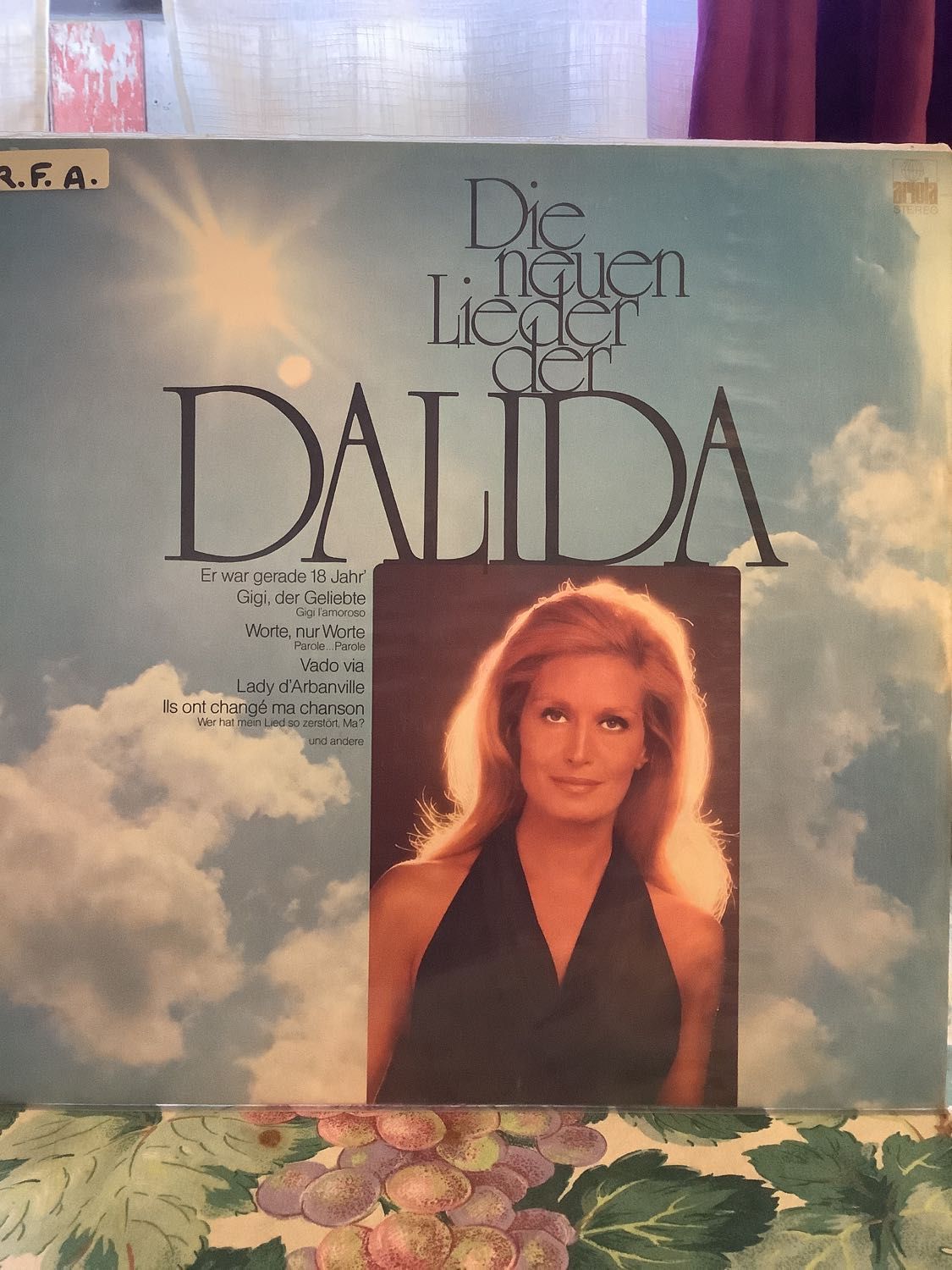Dalida Die Neuen Lieder Der Dalida R.F.A