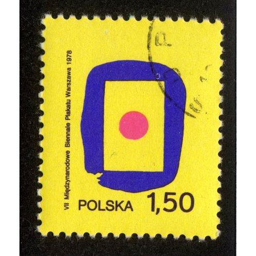 Timbre Polska Vii Miedzynarodowe Biennale Plakatu Warszawa 1978,,1,50