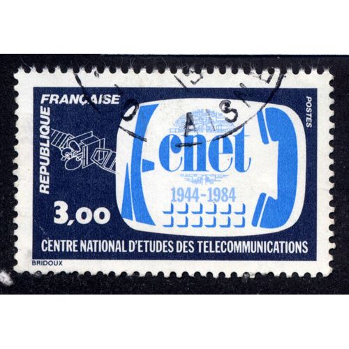 Timbre Centre National D'études Des Télécommunications,République Française,Postes,1944-1984,,3,00