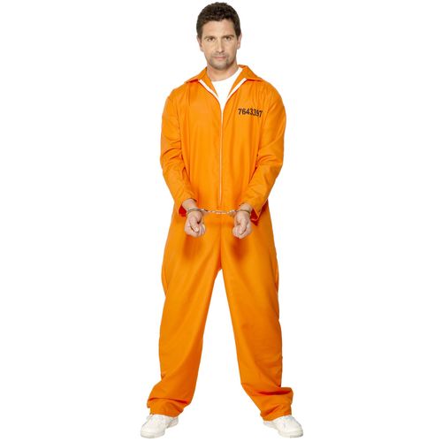Déguisement Prisonnier Orange Homme - Taille: Xxl