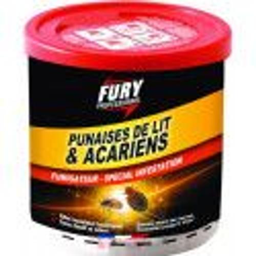 Fumigateur anti punaises de lit acariens 25M² insecticide spécial infestation FURY